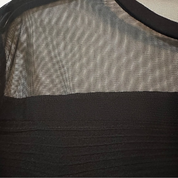 ❤️ $10 Flash Sale TopShop Sheer & faux leather top - Picture 4 of 9